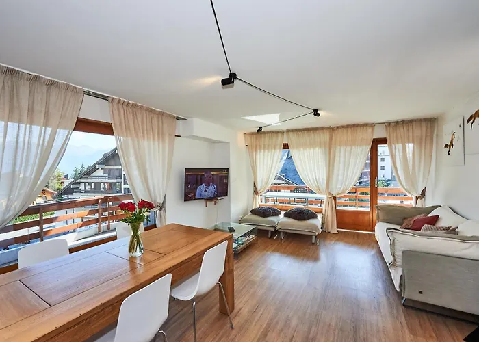 Av De La Gare 4, Rond-point, 4br, Skilift350m! Hotel Crans-Montana